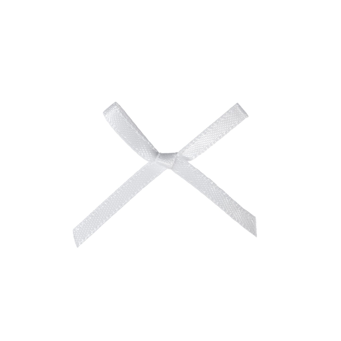 Ribbon Bow 3mm White
