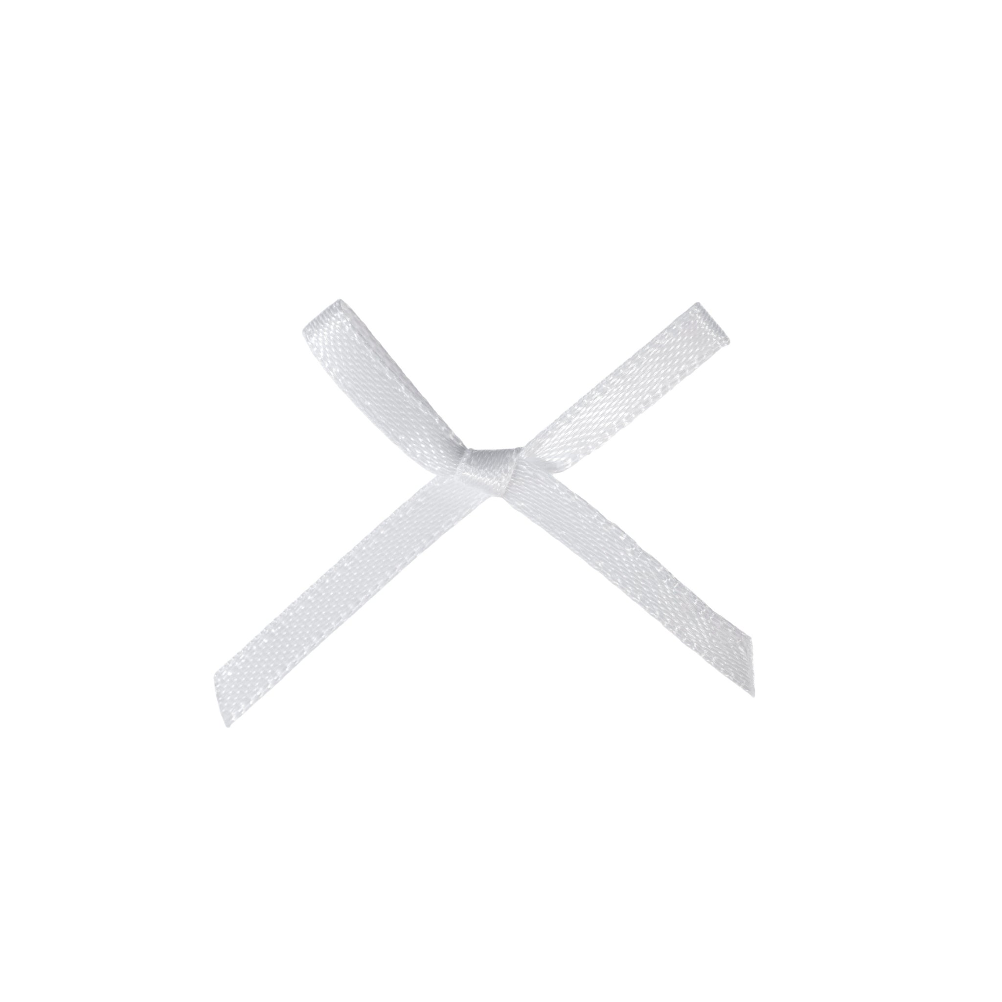 Ribbon Bow 3mm White