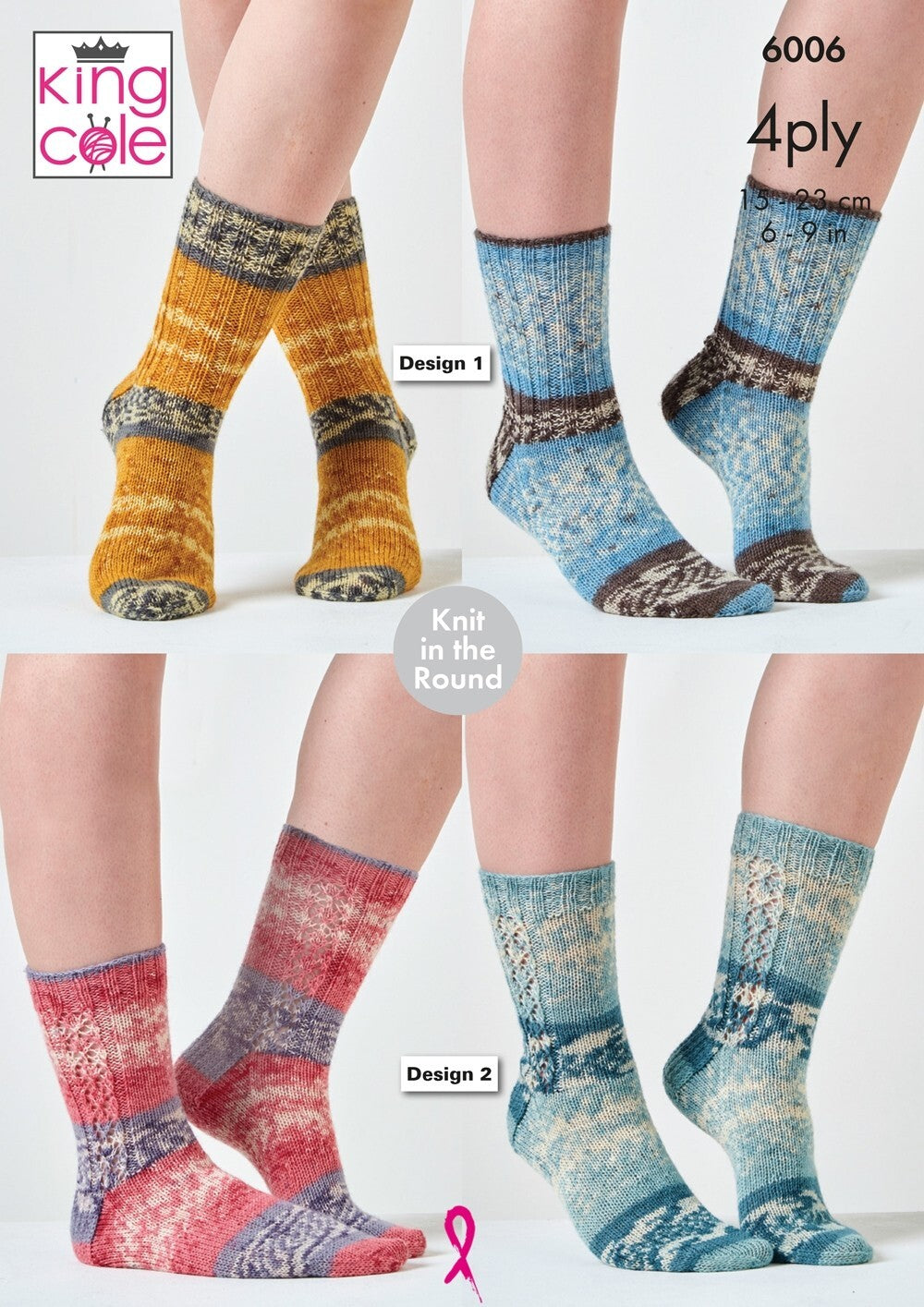 King Cole 6006 Socks in Norse 4 Ply Pattern