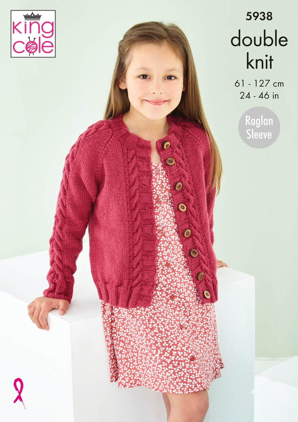 King Cole 5938 Sweater and Cardigan in Pricewise DK Pattern