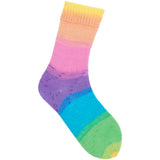 Rico Supera Cashmeri Luxury Socks 4ply Rainbow 027 100g