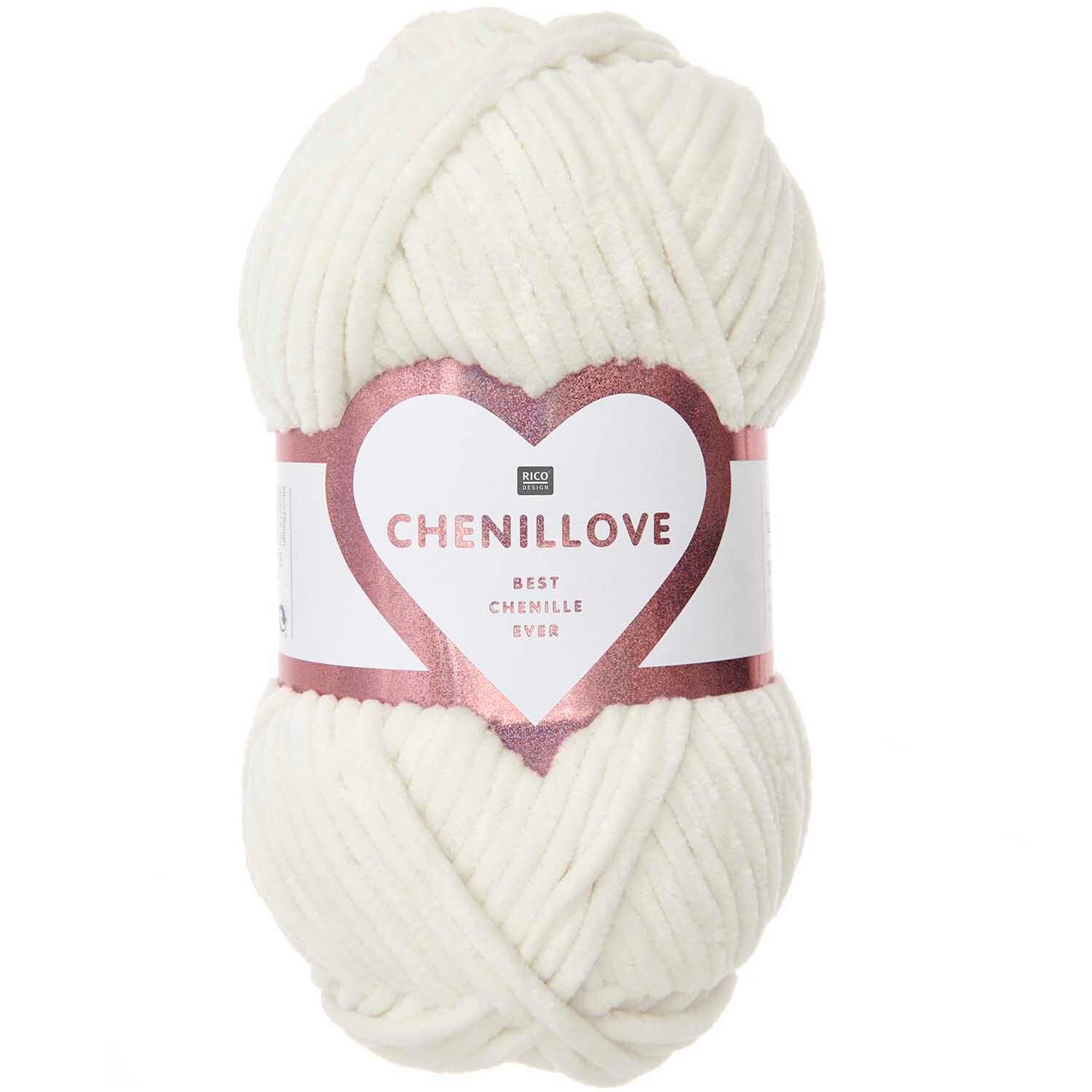 Rico Creative Chenillove Best Chenille Ever Cream 001 Knitting and Crochet Yarn