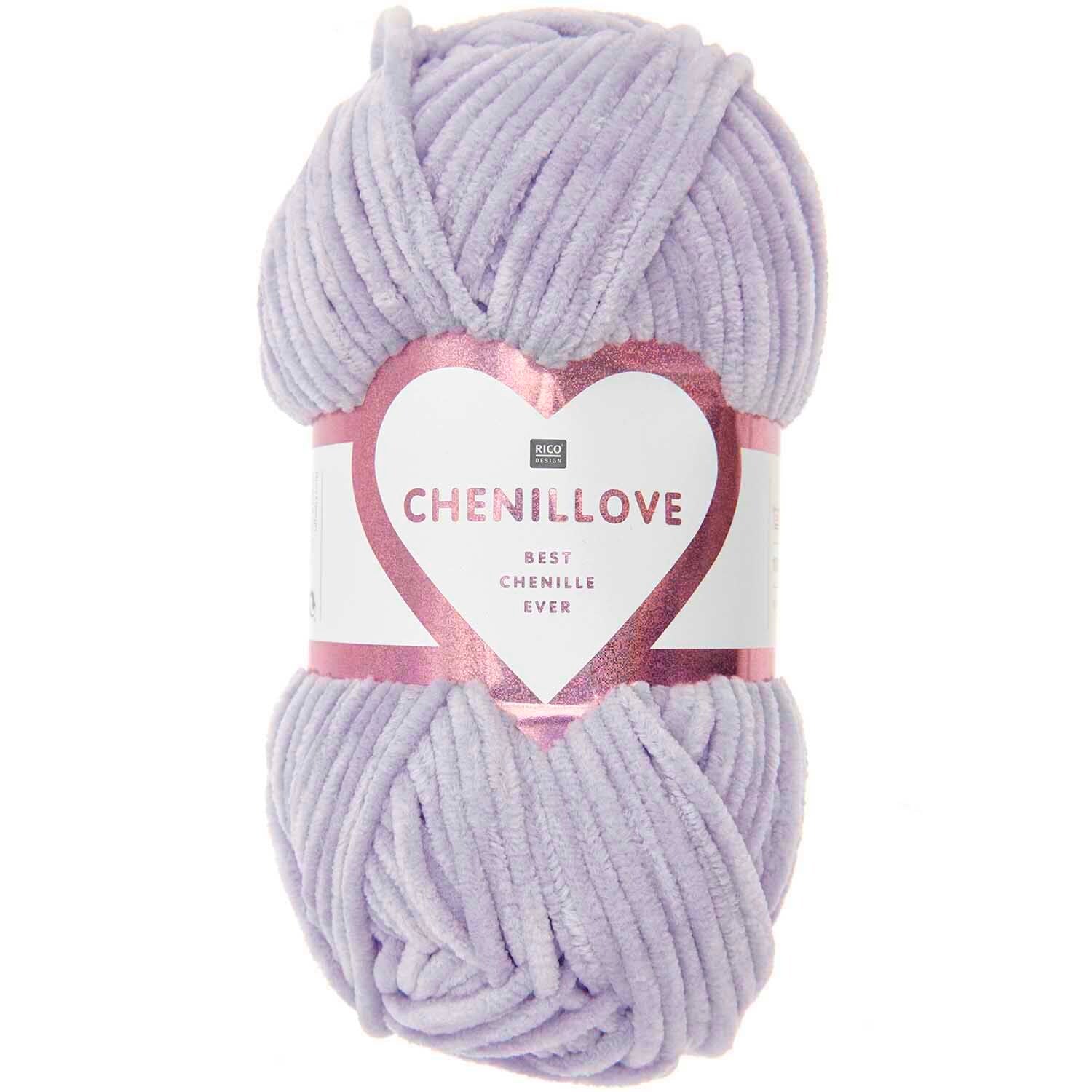 Rico Creative Chenillove Best Chenille Ever Lilac 007 Knitting and Crochet Yarn