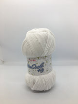 King Cole White Cotton Socks 4ply Yarn