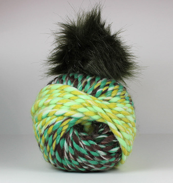 Noggin Hat With Free Pom Pom Kit Forest 04 Super Chunky Yarn