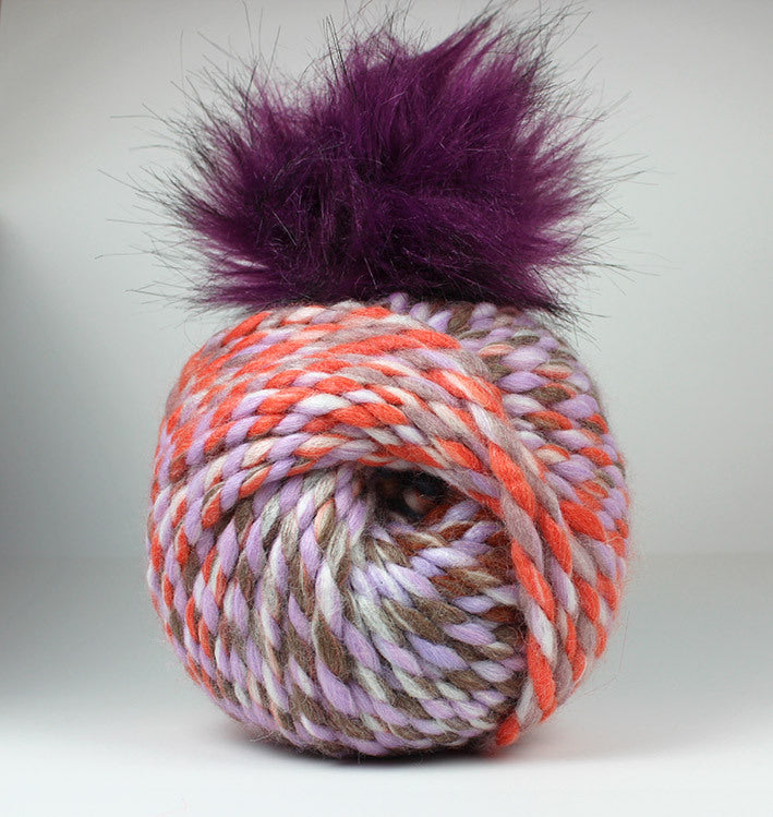 Noggin Hat With Free Pom Pom Kit Bark 05 Super Chunky Yarn