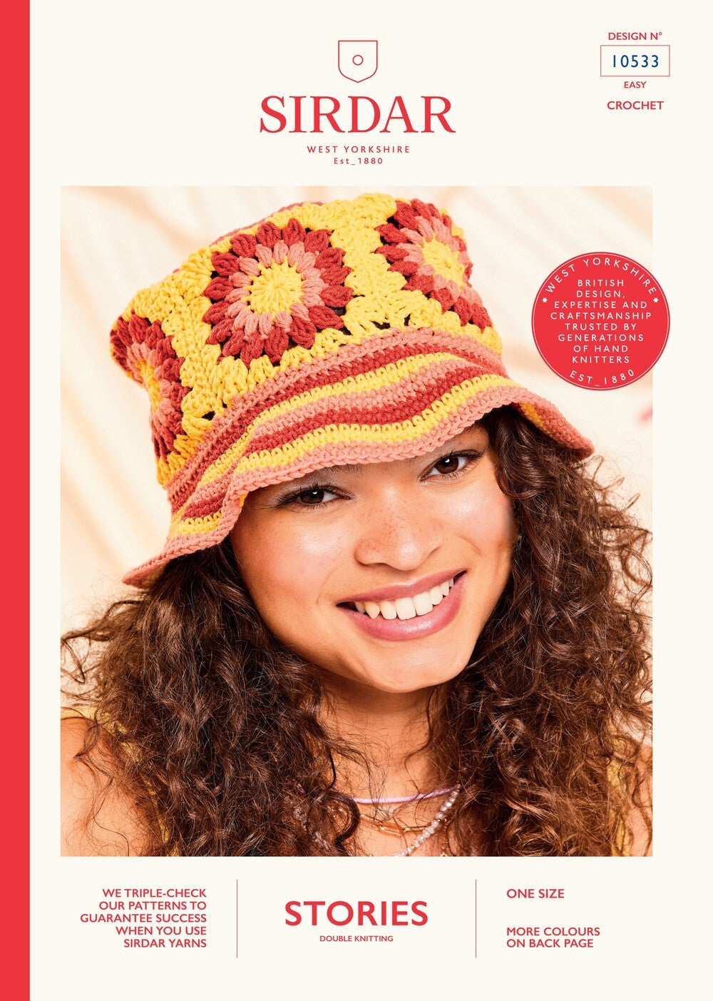 Sirdar 10533 Women Crochet Hat in Stories DK Pattern