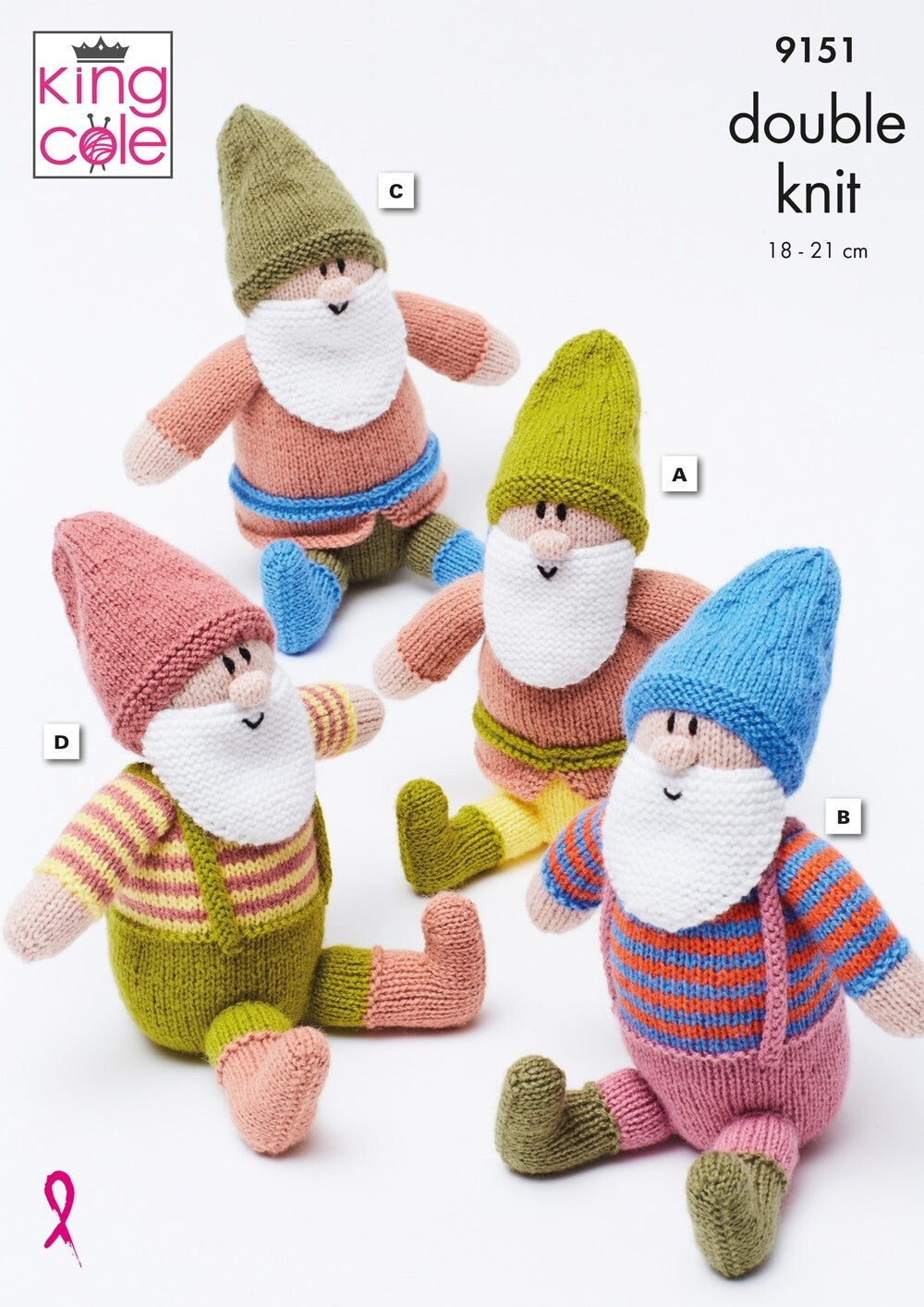 King Cole 9151 Gnomes in Big Value DK Pattern