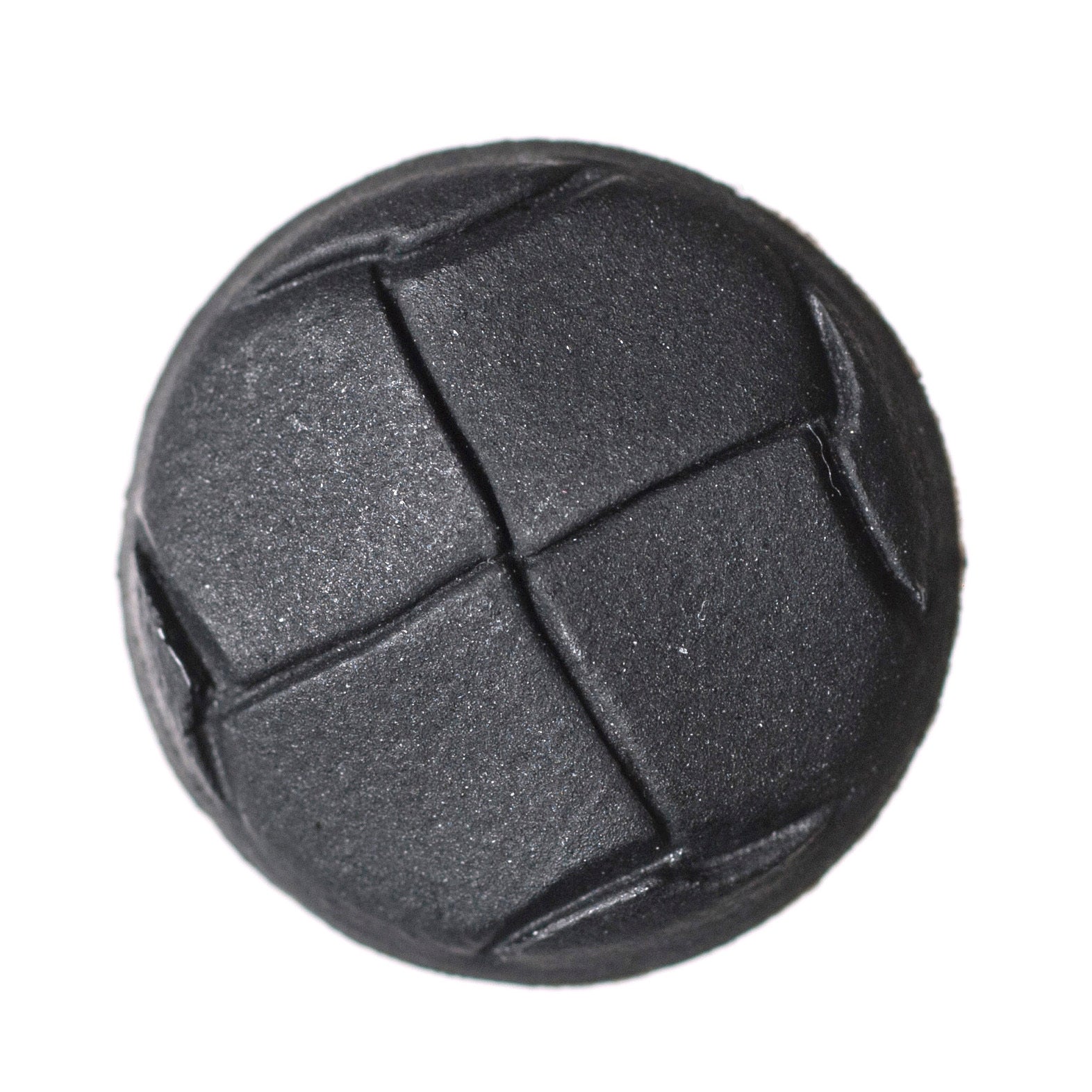 Button Football Imitation Leather 15mm Black