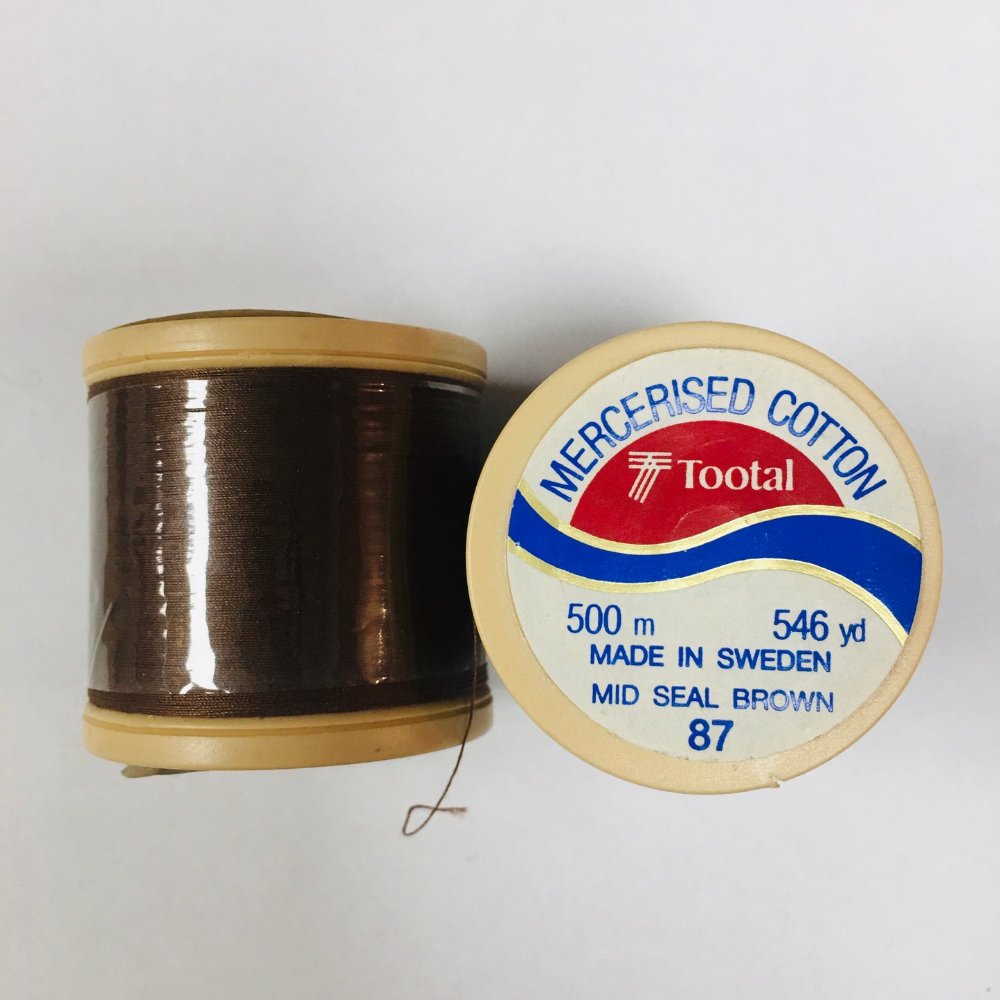 Sylko Vintage Cotton Thread 500m 87 Mid Seal Brown Vintage