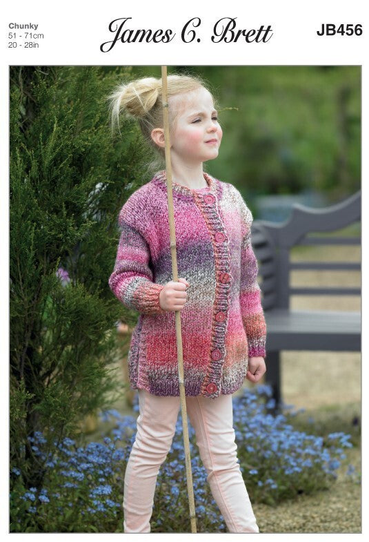 James C Brett JB456 Tunic and Jacket in Marble Chunky Pattern
