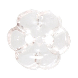Flower Button Transparent: 12mm: Light Pink