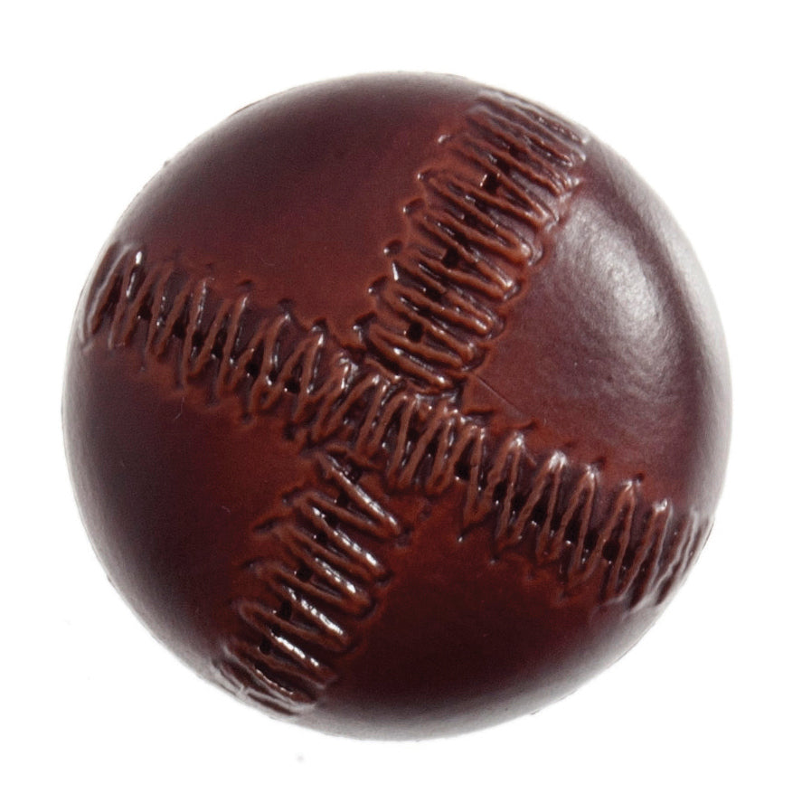 Imitation Leather Stitched Look: 23mm: Red Brown