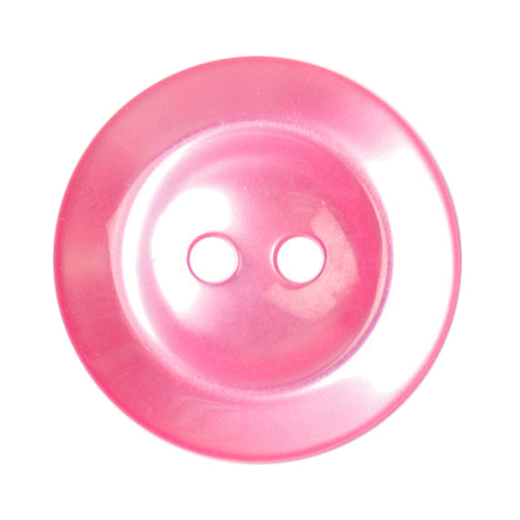 Round Fashion Button 19mm Pink