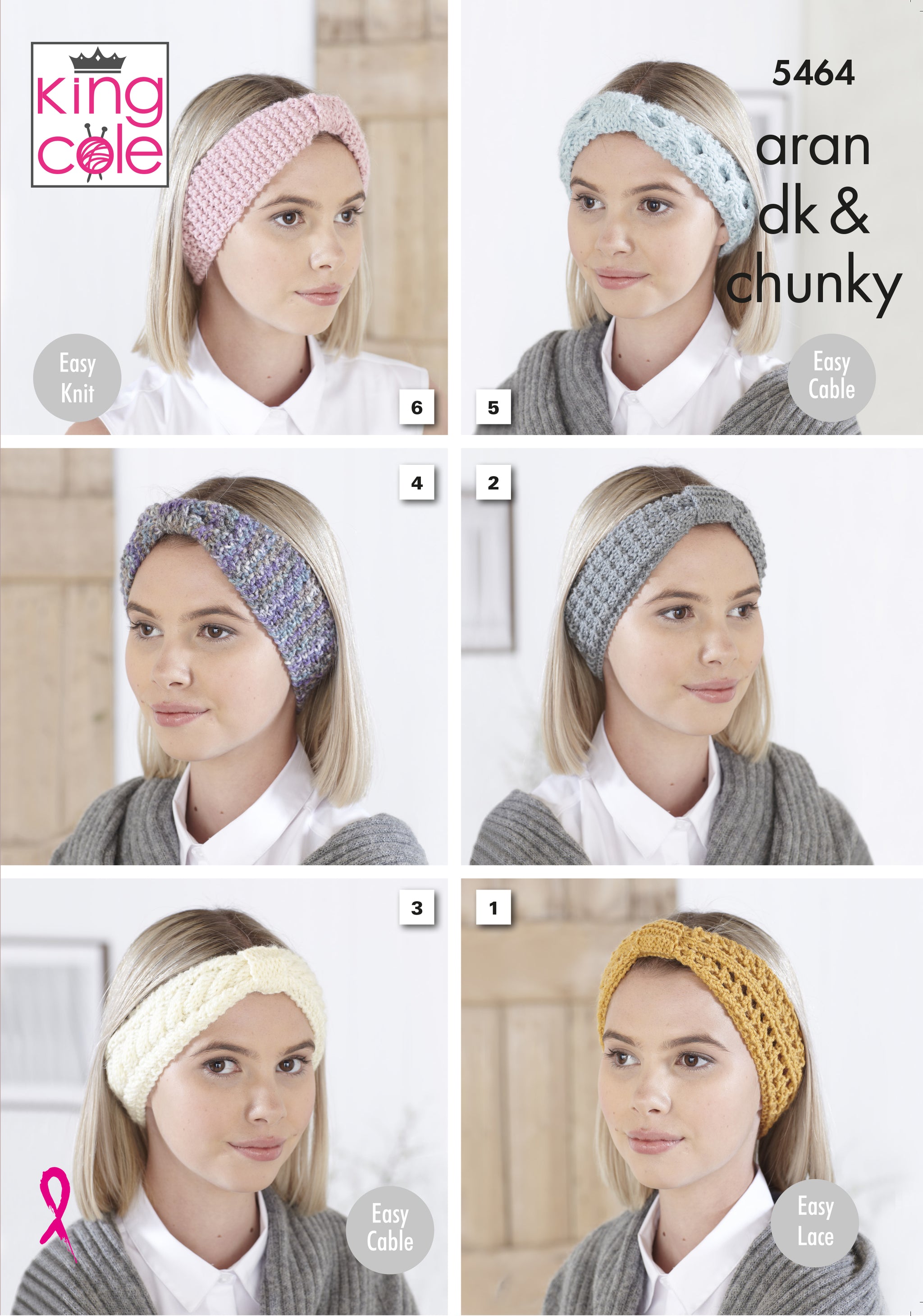 King Cole: Aran, Chunky & DK 5464