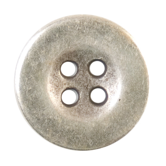 Metal Button 15mm Silver
