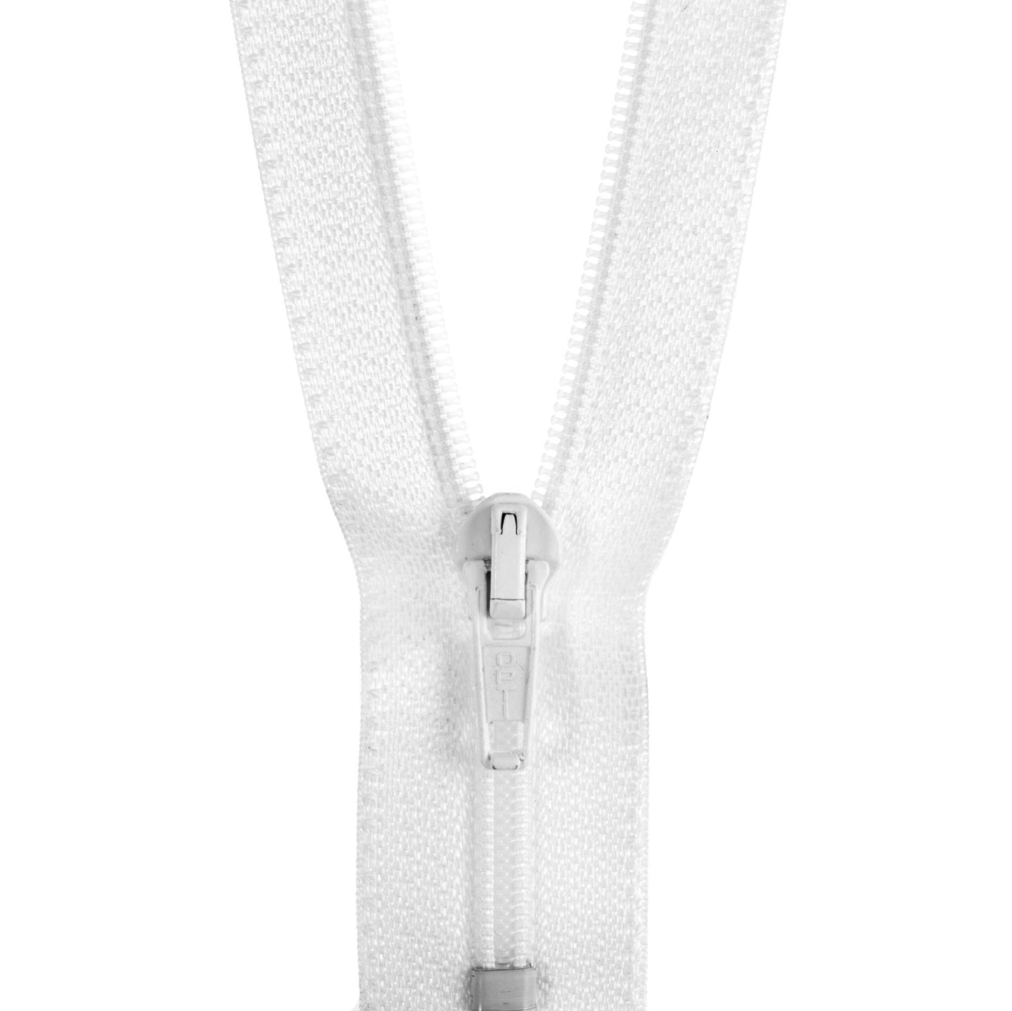 Opti Open Ended Zip 65cm 26" White