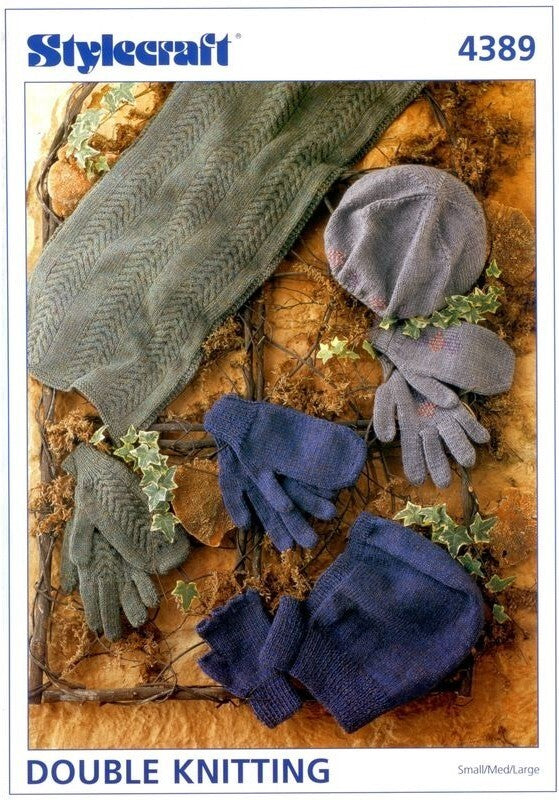 Stylecraft 4389 DK Pattern Adult Gloves and Accessories