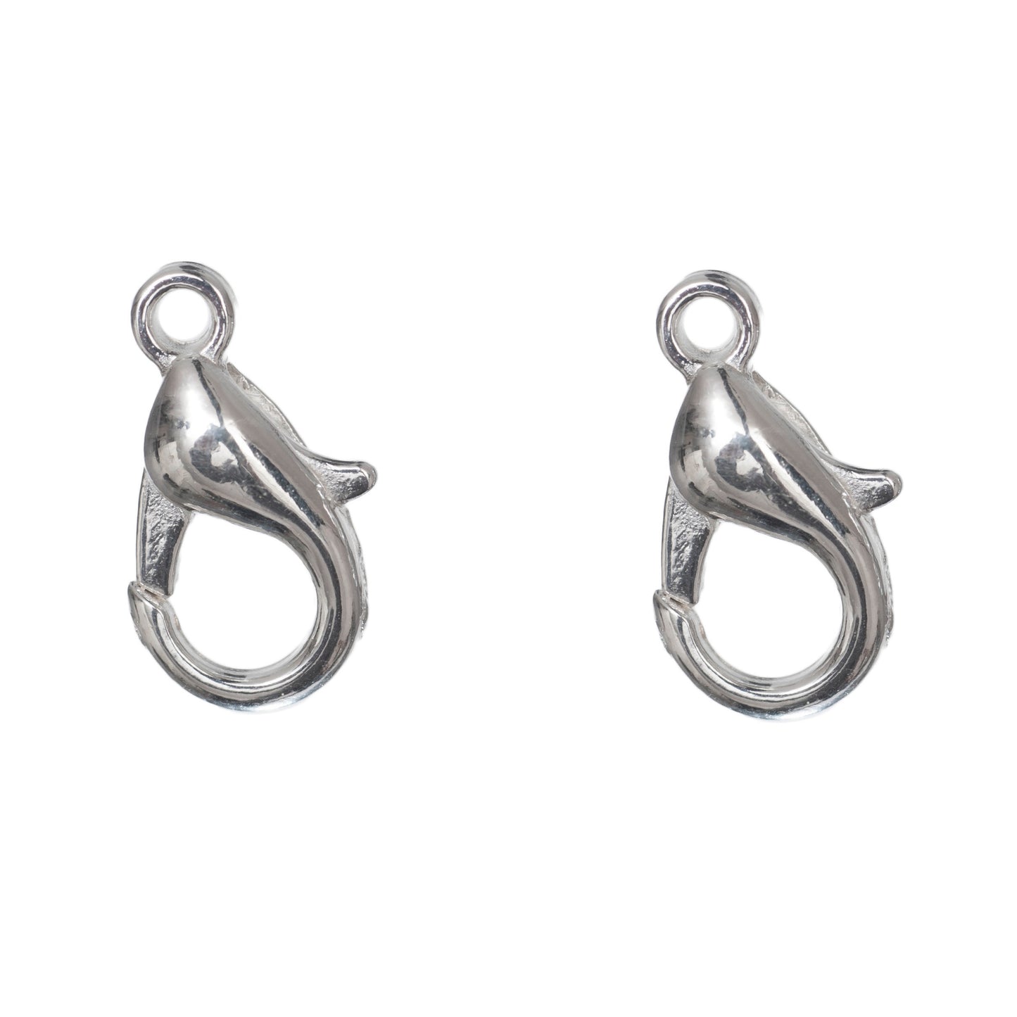 Deluxe Medium Trigger Clasp Silver Plated