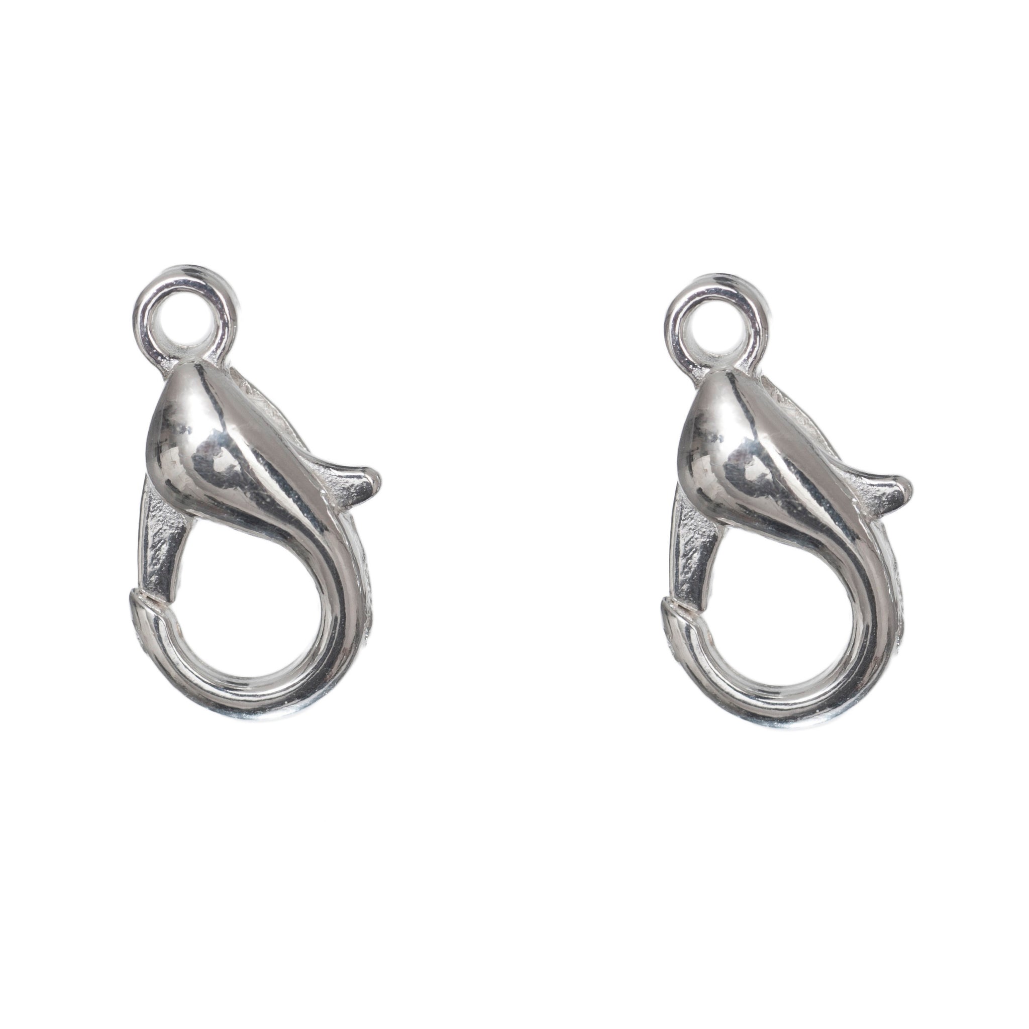 Deluxe Medium Trigger Clasp Silver Plated