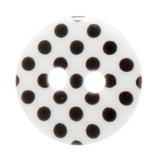 Spotty Button - White and Black