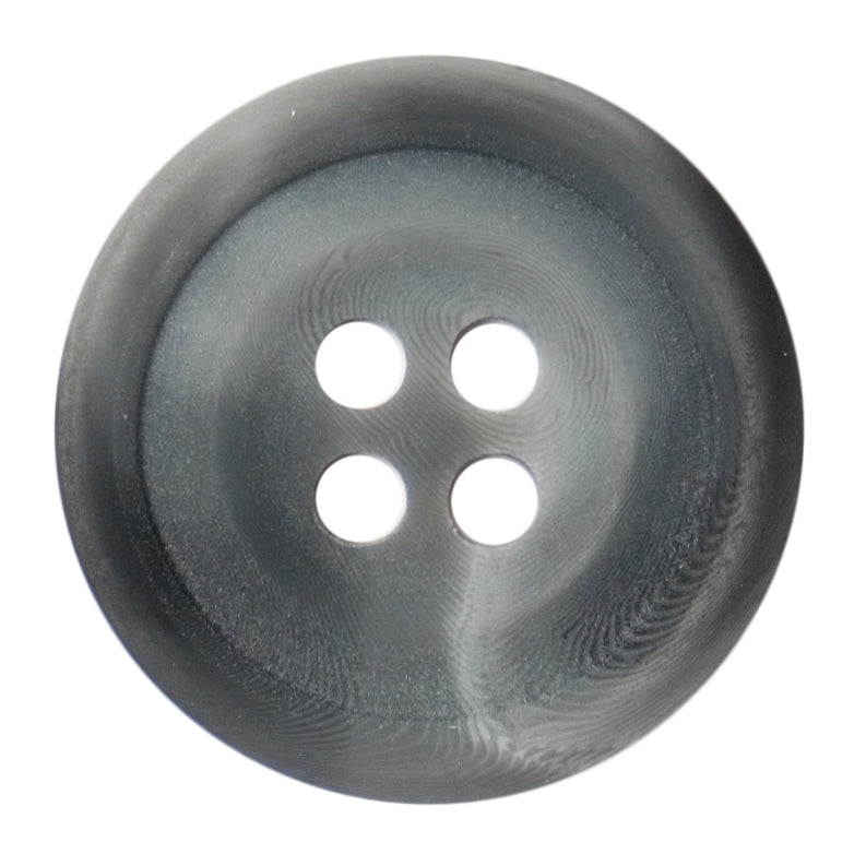 Rimmed Button 25mm Grey/Black