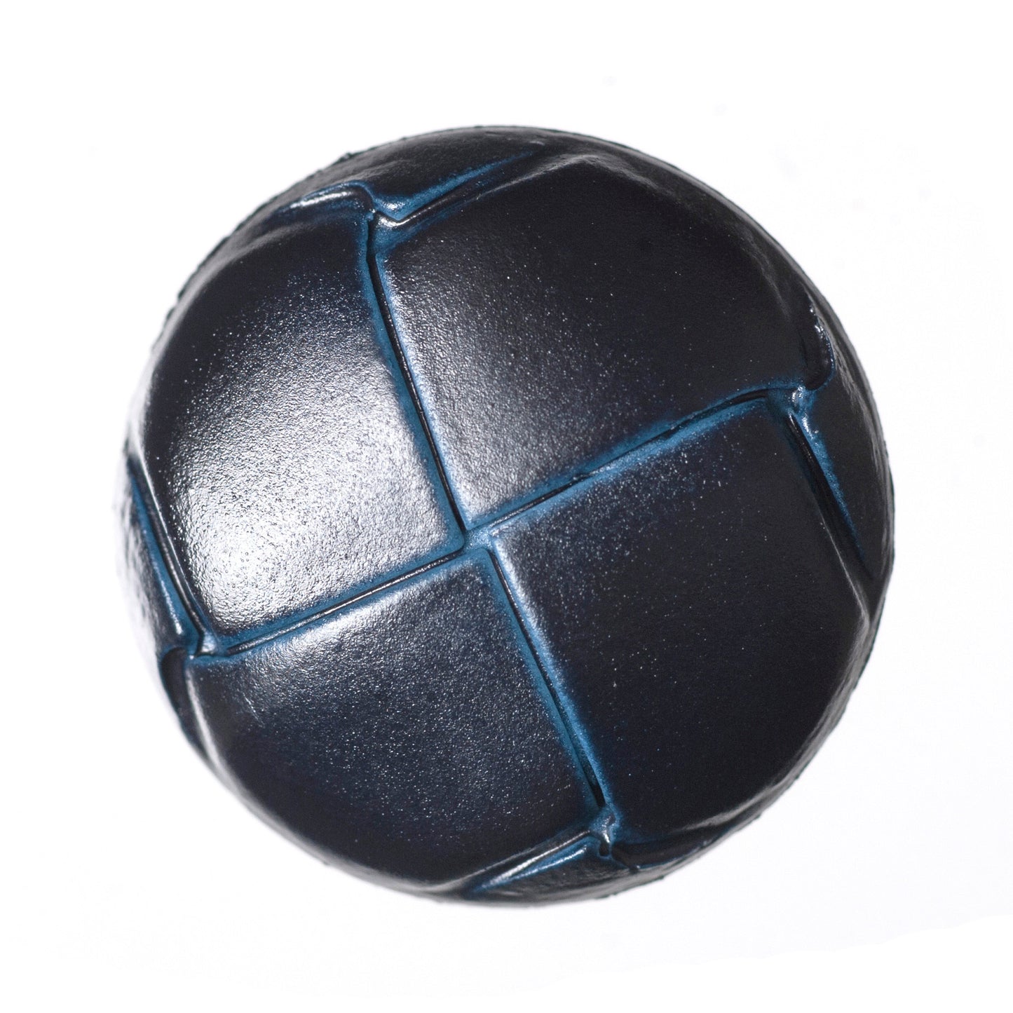 Imitation Leather Football Button 23mm Navy
