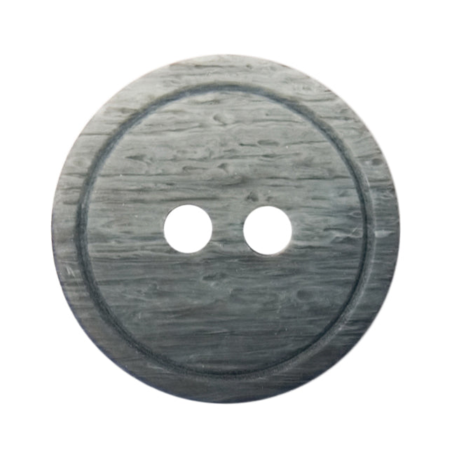 Rimmed Button 18mm Grey