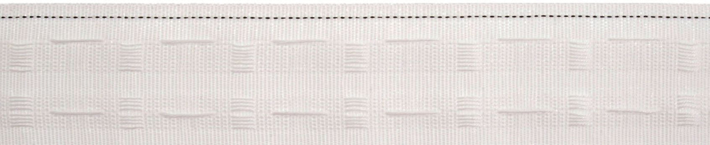 Curtain Heading Tape 50mm: 2" White Per Mtr