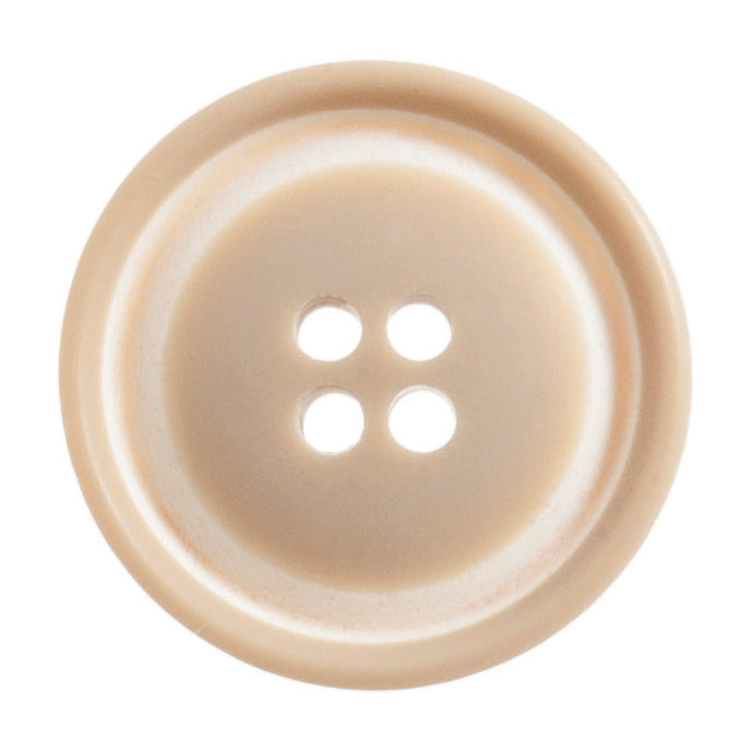 Raised Rim: White Detail: 23mm: Beige