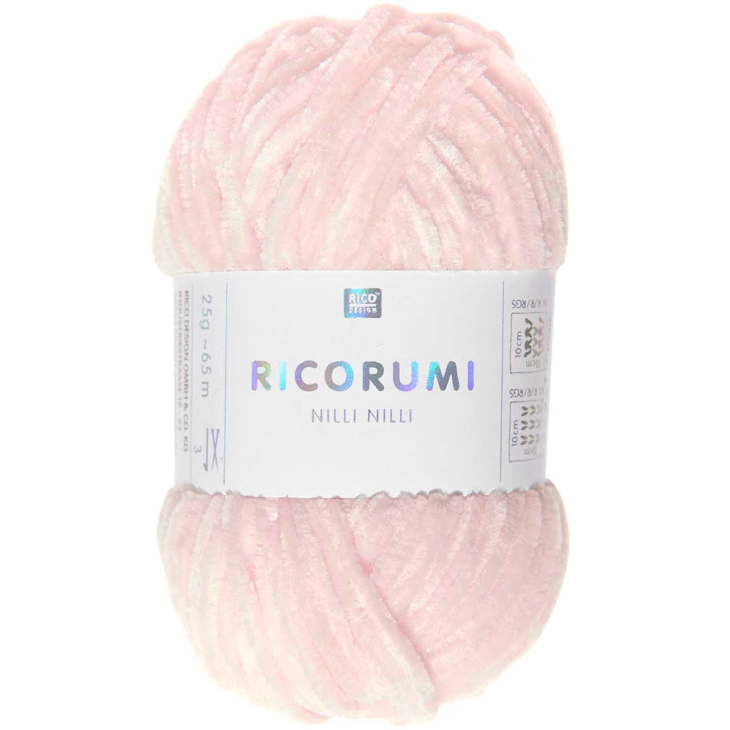 Rico Ricorumi Nilli Nilli 006 Pink Chenille Yarn 25G