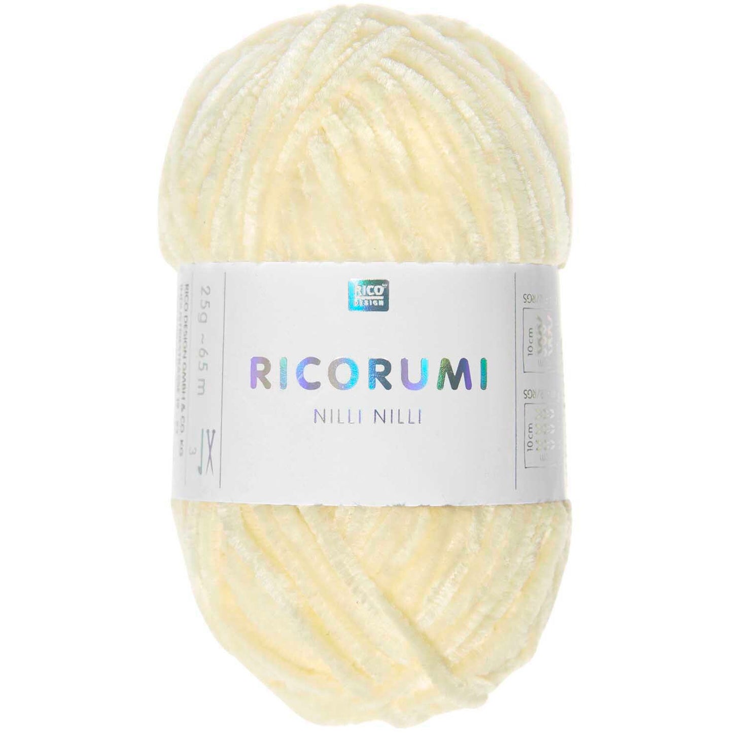 Rico Ricorumi Nilli Nilli 003 Lemon Chenille Yarn 25G