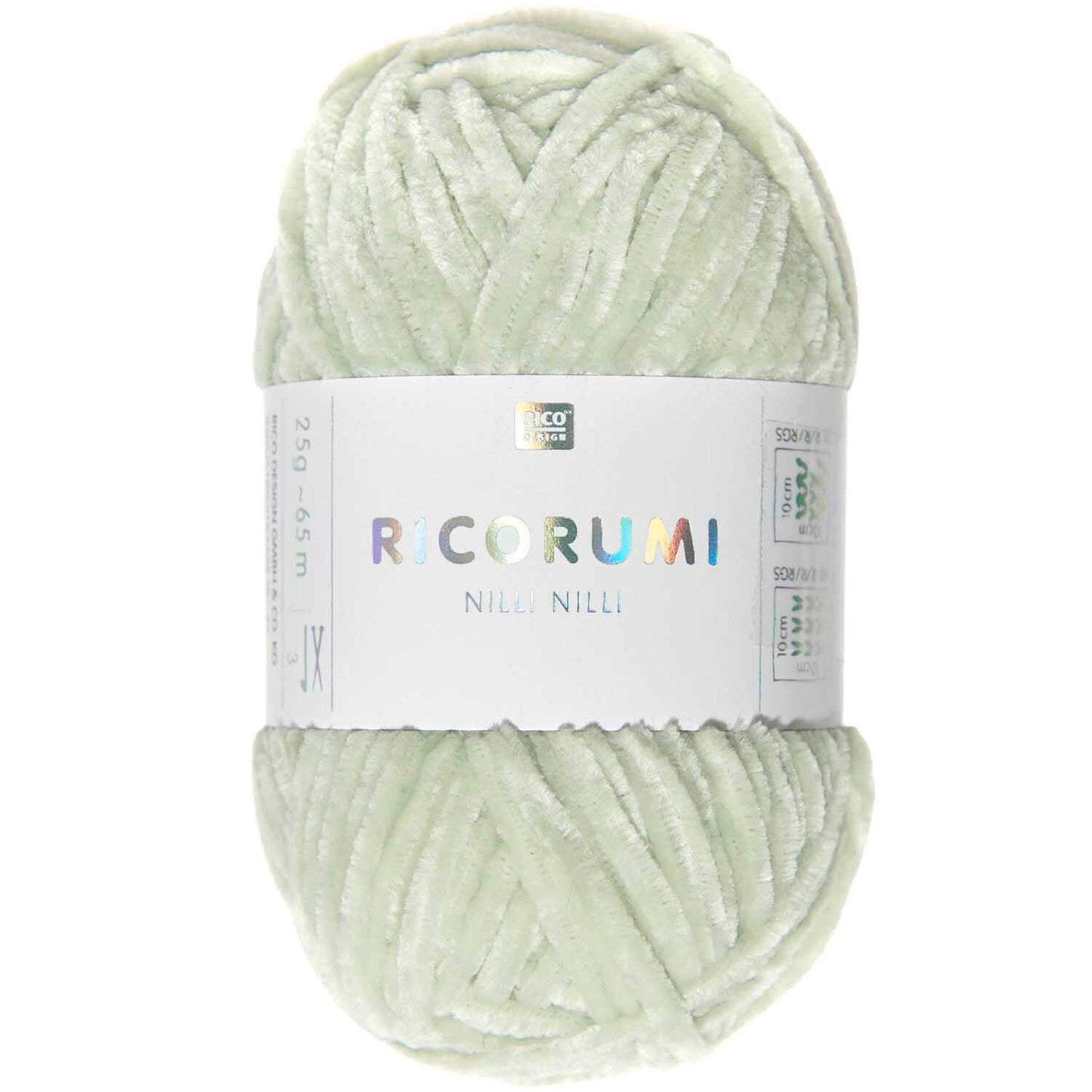 Rico Ricorumi Nilli Nilli 018 Mint Chenille Yarn 25G