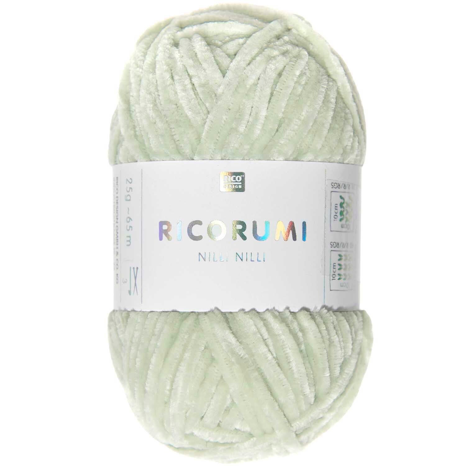 Rico Ricorumi Nilli Nilli 018 Mint Chenille Yarn 25G