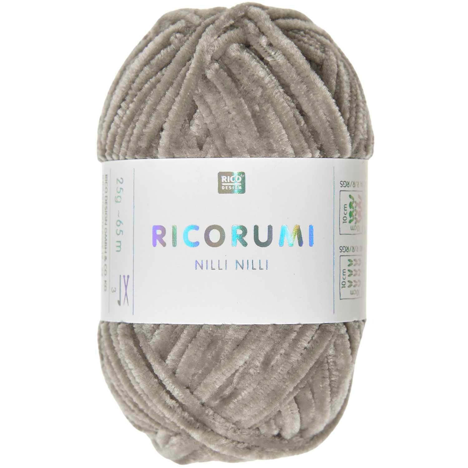 Rico Ricorumi Nilli Nilli 022 Beige Chenille Yarn 25G