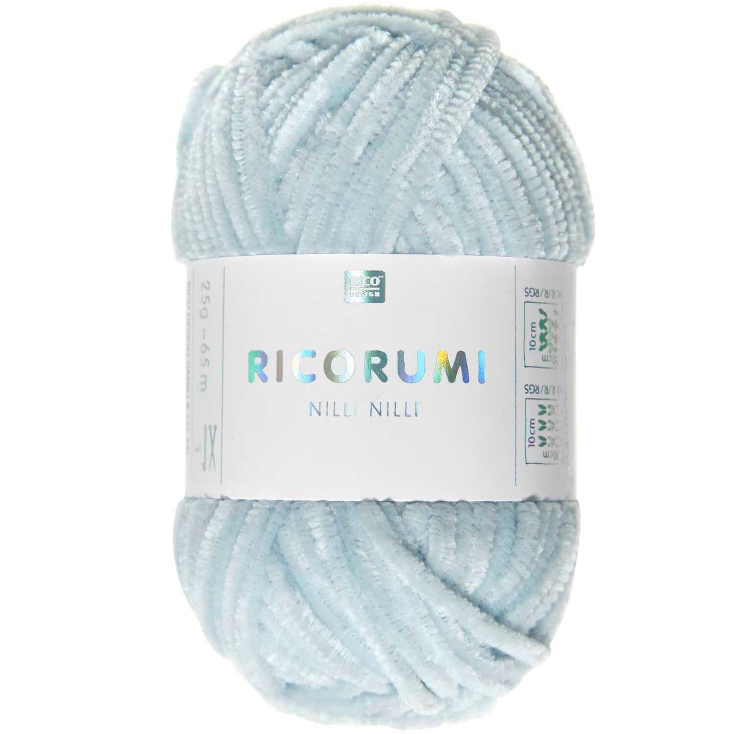 Rico Ricorumi Nilli Nilli 014 Pale Blue Chenille Yarn 25G