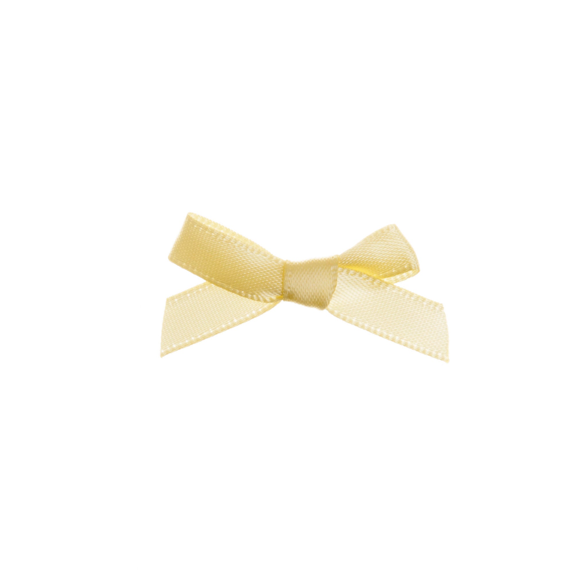 Ribbon Bows 7mm: Baby Maize