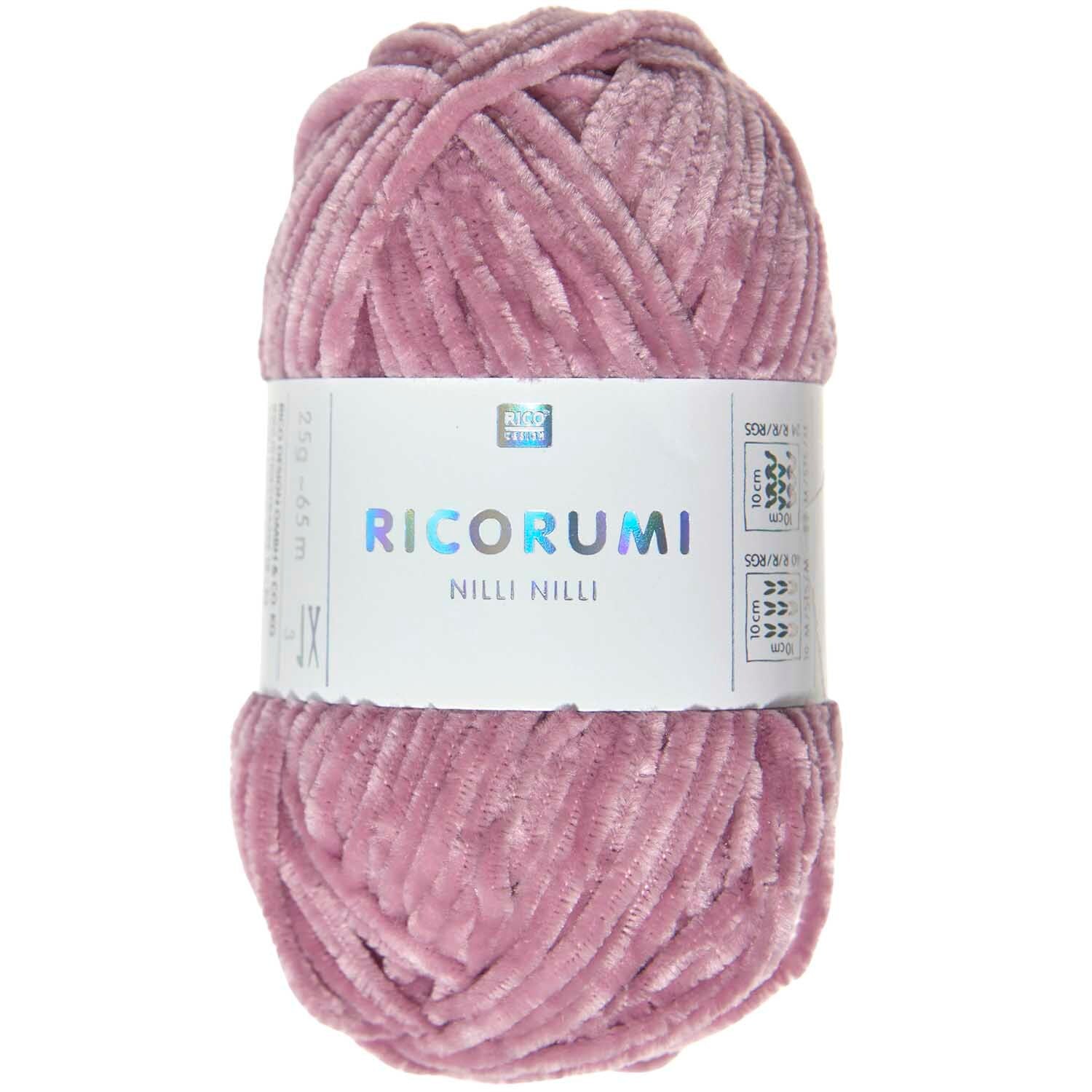 Rico Ricorumi Nilli Nilli 010 Berry Chenille Yarn 25G