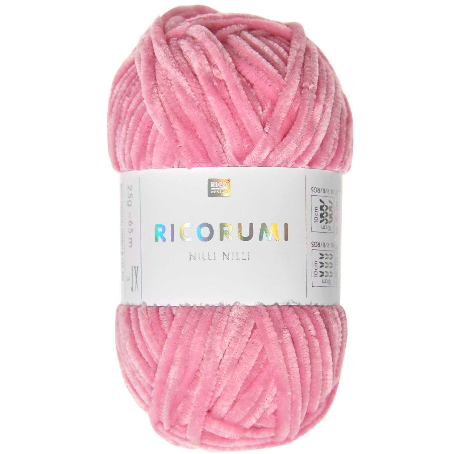 Rico Ricorumi Nilli Nilli 008 Fuschia Chenille Yarn 25G