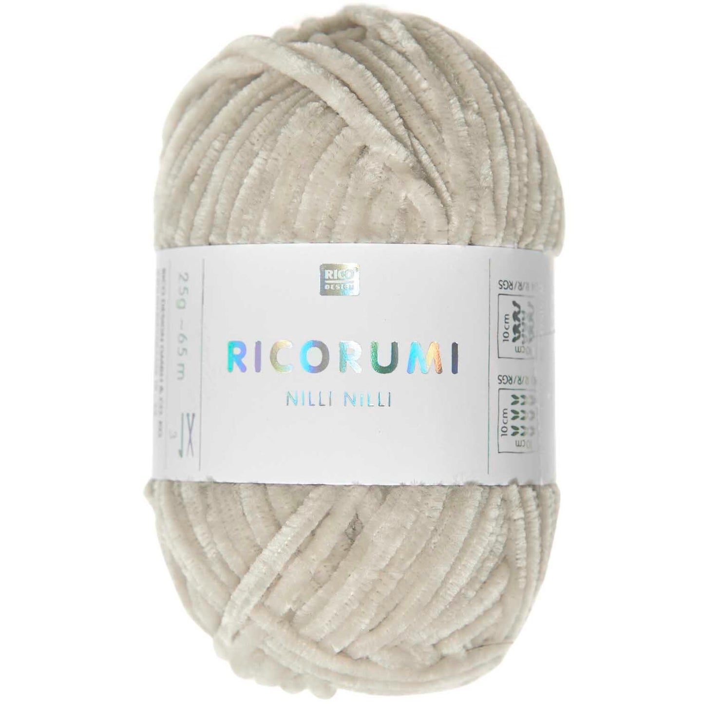 Rico Ricorumi Nilli Nilli 021 Ecru Chenille Yarn 25G
