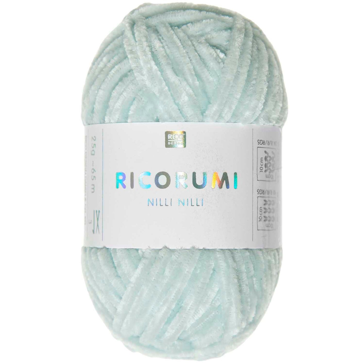 Rico Ricorumi Nilli Nilli 015 Ice Blue Chenille Yarn 25G