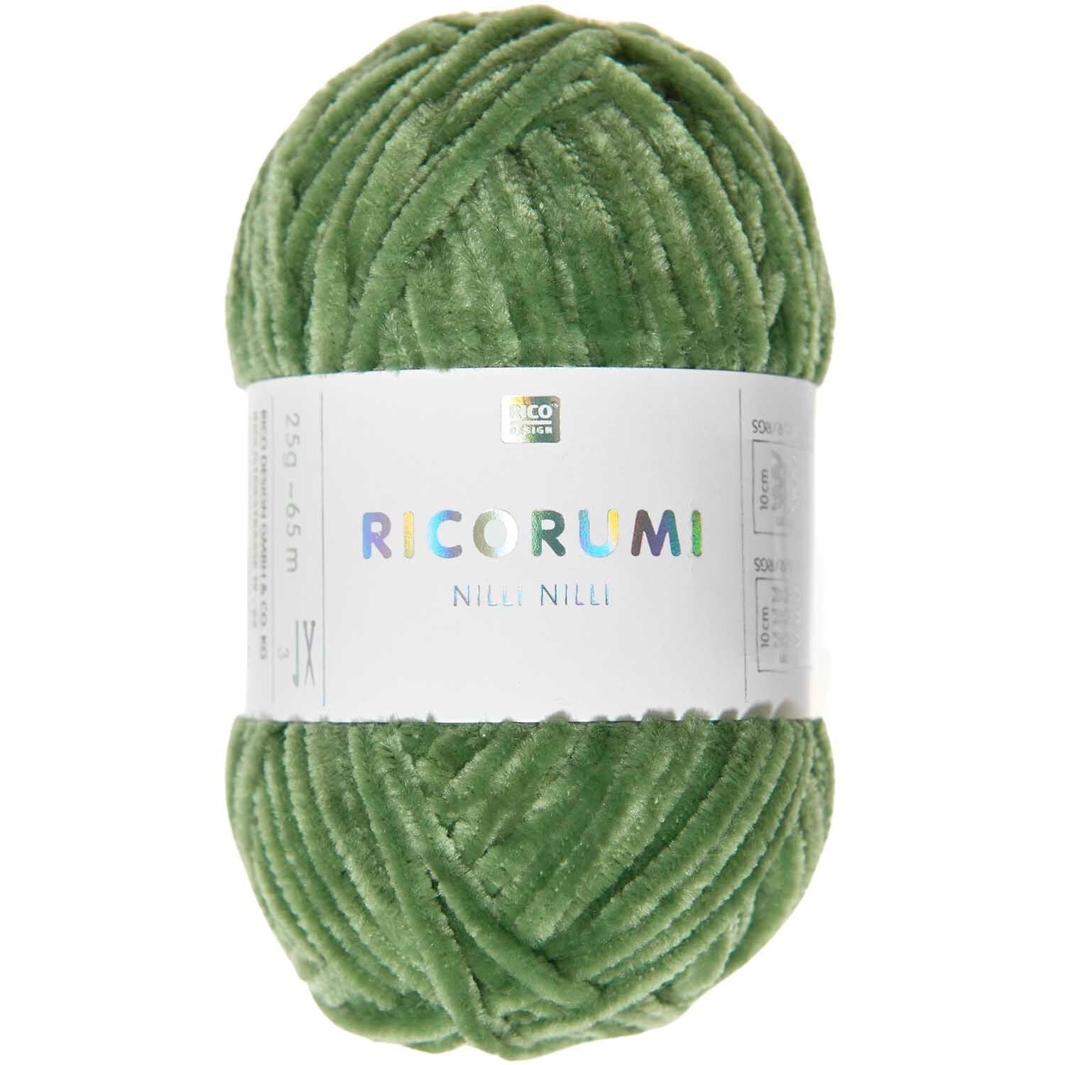 Rico Ricorumi Nilli Nilli 019 Green Chenille Yarn 25G