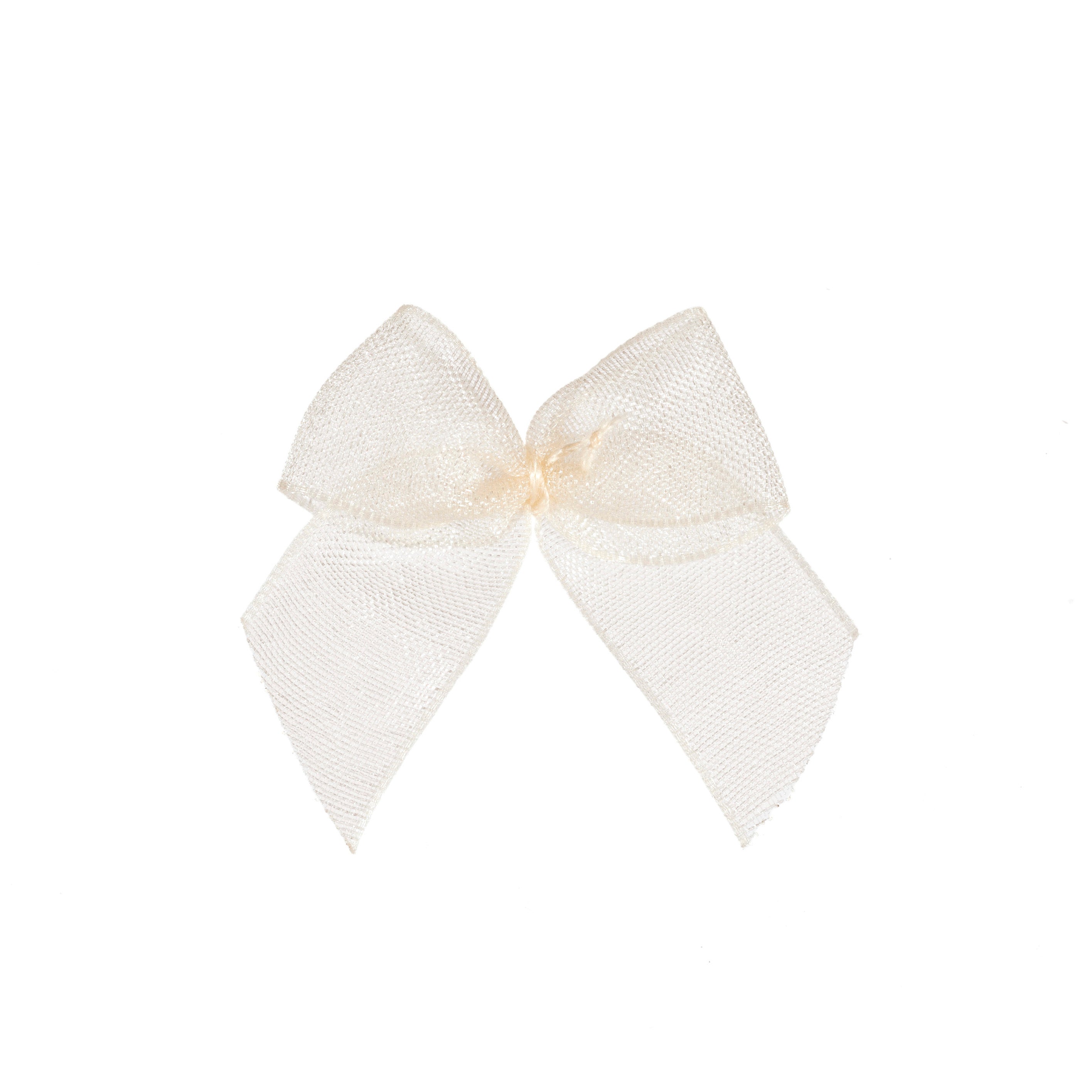 Ribbon Bow Chiffon Cream – Pack Lane Wool