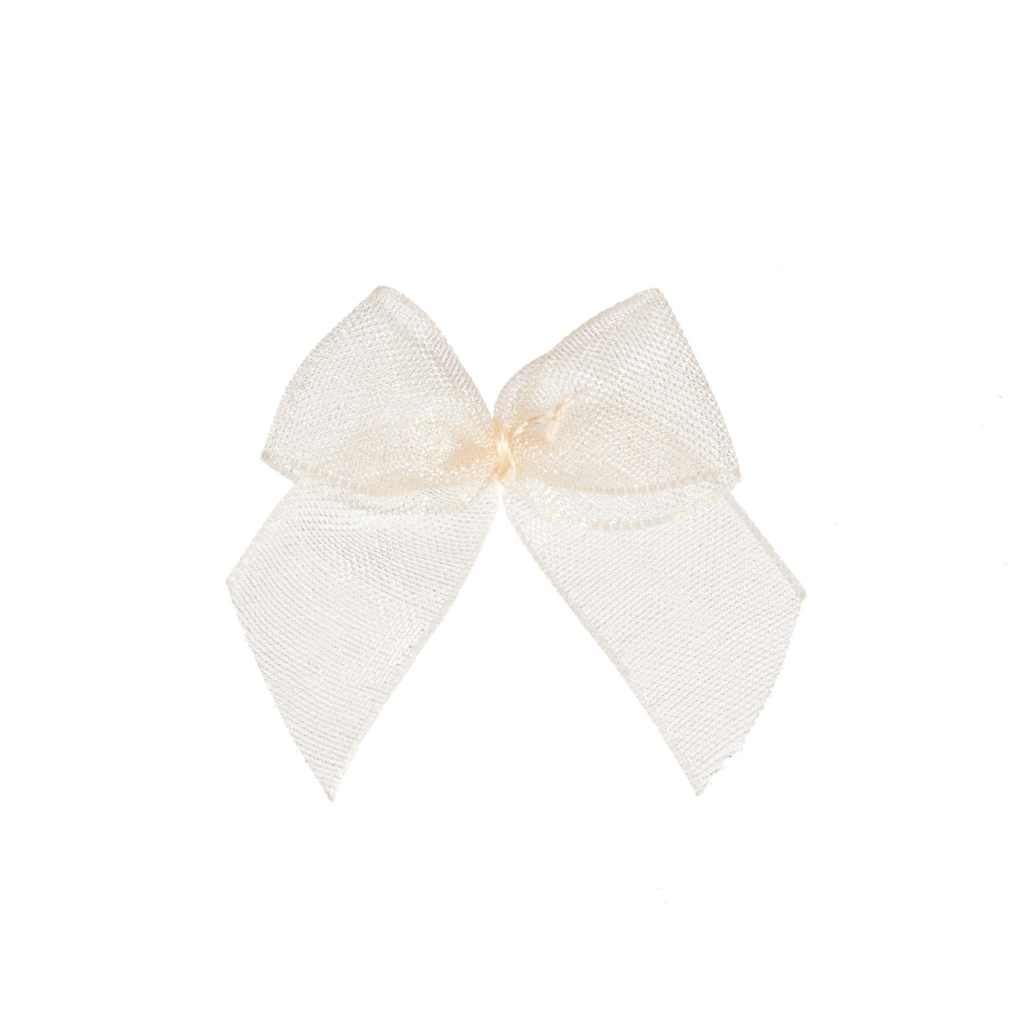 Ribbon Bow Chiffon Cream