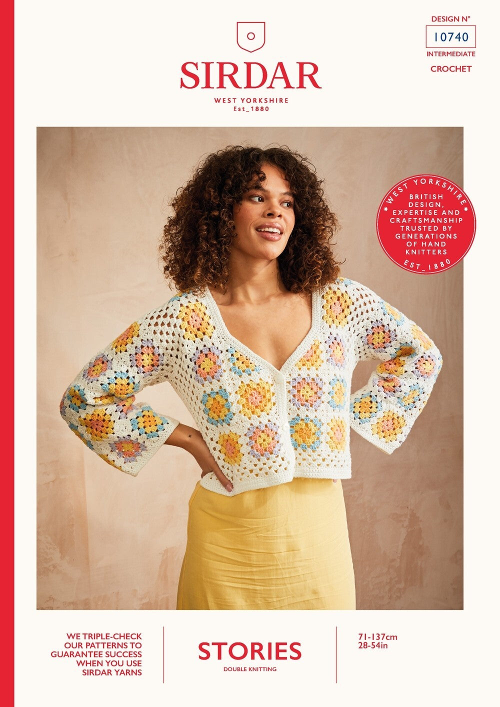 Sirdar 10740 Crochet Cardigan in Stories (booklet)