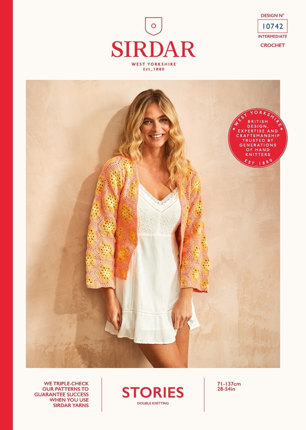 Sirdar 10742 Crochet Cardigan in Stories (booklet)