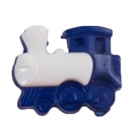 Train Button 17mm White/Navy