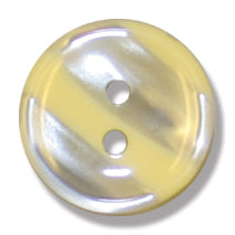 Striped Bright Yellow Button 18mm