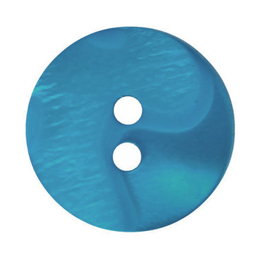 Round Button 17.5mm Blue