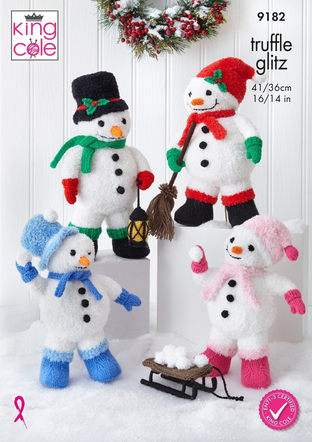 King Cole 9182 Truffle Glitz Snowmen leaflet